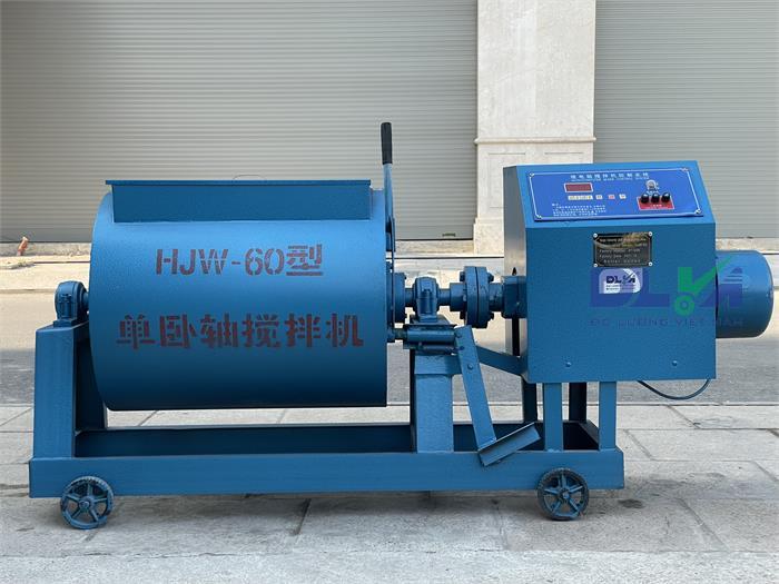 Máy trộn bê tông cưỡng bức trục ngang Model HJW-60